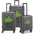  Interface 4 roulettes Set de valises 3 pièces Modéle green