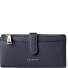  Bologna Leather Porte-monnaie Cuir véritable 20 cm Modéle navy