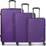  Dallas 3.0 Set de valises à 4 roulettes 3 pièces avec soufflet d'extension Modéle purple