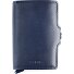  Twinwallet Original Porte-cartes de crédit Porte-monnaie RFID en cuir 6,5 cm Modéle navy-navy