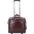  Blue Square 2 roues Valise business Cuir véritable 36 cm Compartiment ordinateur Modéle mahogany