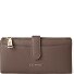  Bologna Leather Porte-monnaie Cuir véritable 20 cm Modéle taupe