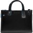  Blue Square Sac de shopper Cuir 38 cm Compartiment pour ordinateur portable avec soufflet d'extension Modéle black