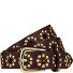  Ceinture à rivets Cuir véritable Modéle dark brown | 95 cm