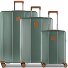  Ferrara 4 roues Set de valises 3 pièces avec soufflet d'extension Modéle green