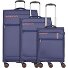 Silhouette 4 roulettes Set de valises 3 pièces avec soufflet d'extension Modéle dark blue