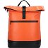  Upcycled Tarpaulin Daypack 42.5 cm Compartiment pour ordinateur portable Modéle orange-black