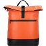  Upcycled Tarpaulin Daypack 42.5 cm Compartiment pour ordinateur portable Modéle orange-black