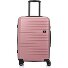  Mena 4 roues Valise cabine 64 cm avec soufflet d'extension Modéle pink