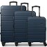  Miami 4 roulettes Set de valises 3 pièces avec soufflet d'extension Modéle navy blue