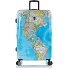  Fashion 4 roulettes Trolley L 76 cm avec soufflet d'extension Modéle world map