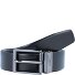  Ceinture réversible en cuir Modéle schwarz-dunkelbraun | 105 cm