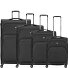  Gateway 4 roulettes Set de valises 4 pièces avec soufflet d'extension Modéle black