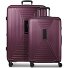  Essentials 14 4 roues Set de valises 2 pièces avec soufflet d'extension Modéle aubergine metallic