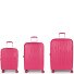  Infinity 4 roulettes Set de valises 3 pièces avec soufflet d'extension Modéle fucsia