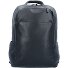  Black Square Sac à dos en cuir 39 cm Compartiment pour ordinateur portable Modéle nero