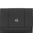  Circle Porte-monnaie Protection RFID Cuir véritable 12 cm Modéle black
