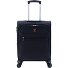  2000 4 roulettes Trolley de cabine 55 cm avec soufflet d'extension Modéle black