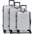  Essentials 18 2.0 4 roues Set de valises 3 pièces avec soufflet d'extension Modéle metallic-silver shiny
