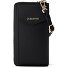  Porte-monnaie en cuir de Bologne à fermeture éclair, avec pochette pour téléphone portable, 19 cm Modéle black-2