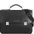  Valencia Attaché-case Cuir véritable 38 cm Compartiment ordinateur Modéle black