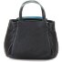  Sac à main Cuir véritable 22 cm Modéle black/pace