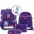 Set de cartables Space 5pcs. Modéle pegasus emily