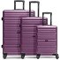  Essentials 08 3-SET 4 roulettes Set de valises 3 pièces Modéle purple