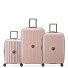  Carrousel 4 roulettes Set de valises 3 pièces avec soufflet d'extension Modéle pink