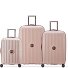  Carrousel 4 roulettes Set de valises 3 pièces avec soufflet d'extension Modéle pink