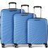  5808 4 roulettes Set de valises 3 pièces avec soufflet d'extension Modéle hellblau