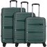  Travel Line 4300 4 roulettes Set de valises 3 pièces Modéle dark green