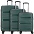  Travel Line 4300 4 roues Set de valises 3 pièces Modéle dark green
