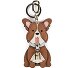  Corgi Porte-clés Cuir véritable 5 cm Modéle toni brandy