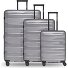  Travel Set de valises à 4 roulettes 3 pièces avec soufflet extensible Modéle arctic silver metallic