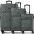  San Francisco 4 roues Set de valises 3 pièces avec soufflet d'extension Modéle stone green