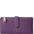  Bologna Leather Porte-monnaie Cuir véritable 20 cm Modéle purple