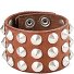  Bracelet Cuir véritable 20 cm Modéle cognac