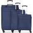  Melbourne 3.0 Set de valises à 4 roulettes 3pcs avec soufflet extensible Modéle dark blue