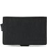  Blue Square Étui pour cartes de crédit Protection RFID Cuir véritable 7 cm Modéle schwarz