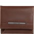  Porte-monnaie Eluxe Veg en cuir, 7,5 cm Modéle dark brown