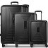  Essentials 14 4 roues Set de valises 3 pièces avec soufflet d'extension Modéle black metallic