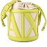  Marisol Mini sac à bandoulière Cuir véritable 17 cm Modéle natur citrus