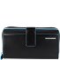  Blue Square Porte-monnaie en cuir RFID 17,5 cm Modéle schwarz