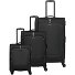  Umbria 4 roulettes Set de valises 3 pièces avec soufflet d'extension Modéle black