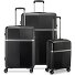  Airglam 4 roues Set de valises 3 pièces avec soufflet d'extension Modéle nero