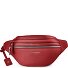 Sac banane en cuir « Bologna » à double fermeture éclair, à porter en bandoulière, 25 cm Modéle red