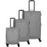  Umbria 4 roues Set de valises 3 pièces avec soufflet d'extension Modéle smoky grey
