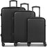  Valencia 2.0 4 roulettes Set de valises 3 pièces avec soufflet d'extension Modéle black