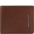  Eluxe Veg Porte-monnaie Protection RFID Cuir véritable 10.5 cm Modéle dark brown